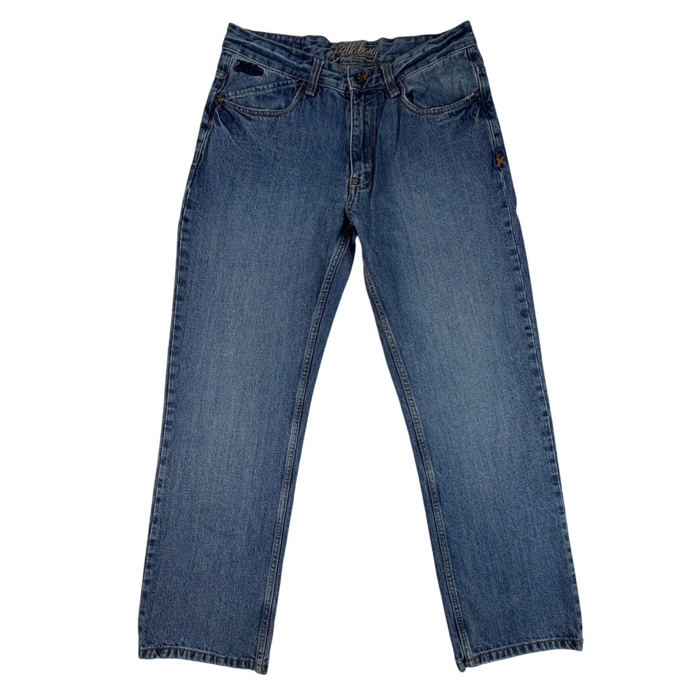 Retro Billabong Jeans Mens 33x30‎ Straight Leg Medium Wash Blue Denim Y2K